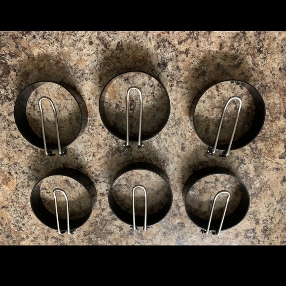 6 Pcs Non-Stick Fried Egg Shaper Pancake Ring Mold Cooking Tool Egg Cooker Rings - Picture 1 of 2